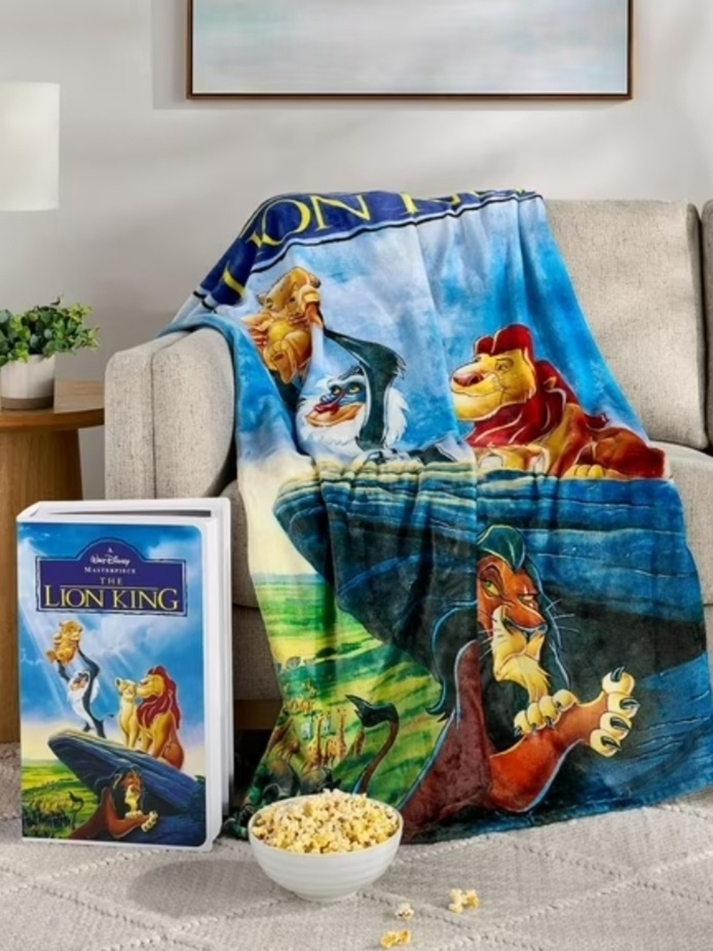 Be Kind Rewind VHS Oversized Disney Blanket